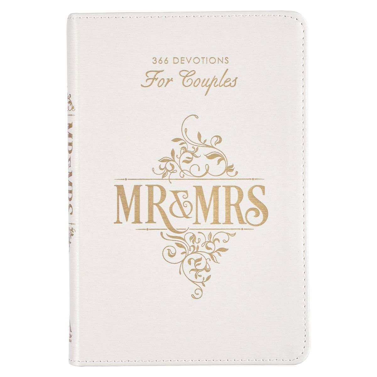 Mr. & Mrs. 366 Devotions for Couples White Faux Leather