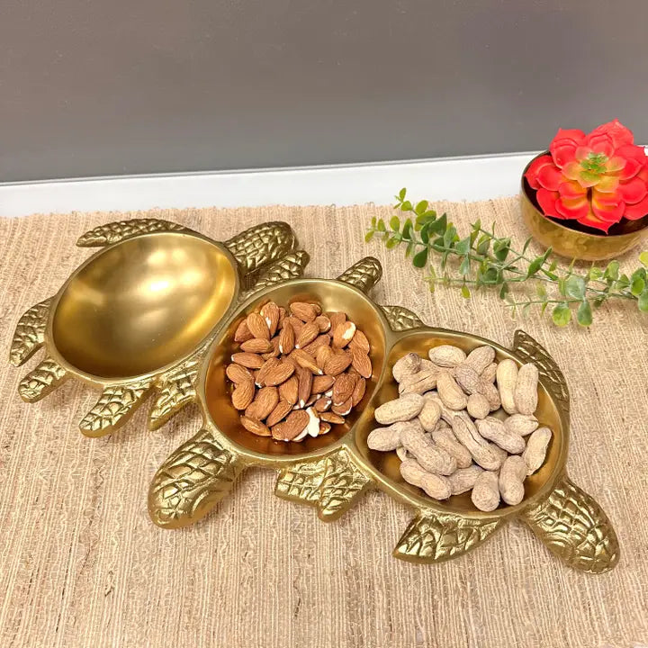 Golden Sea Turtle Tray