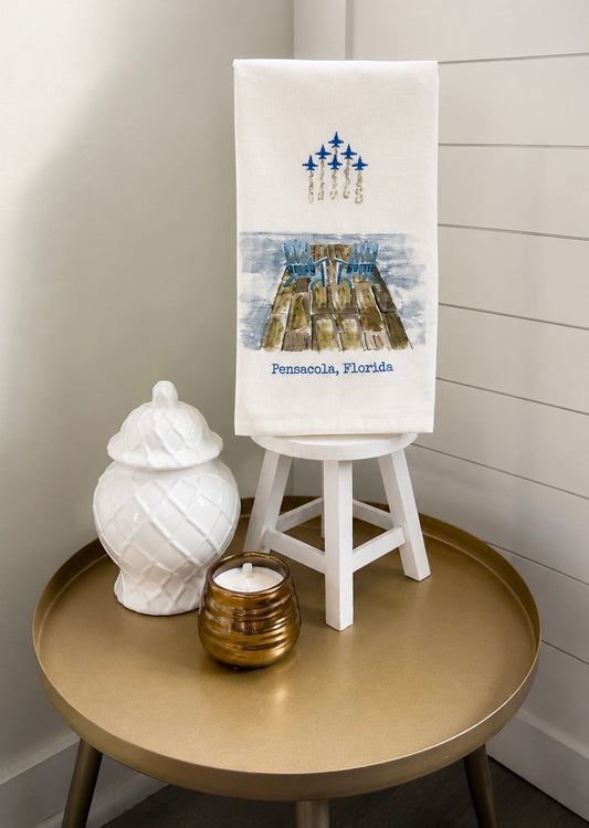 Pensacola, FL - Home of the Blue Angels Dish Towel