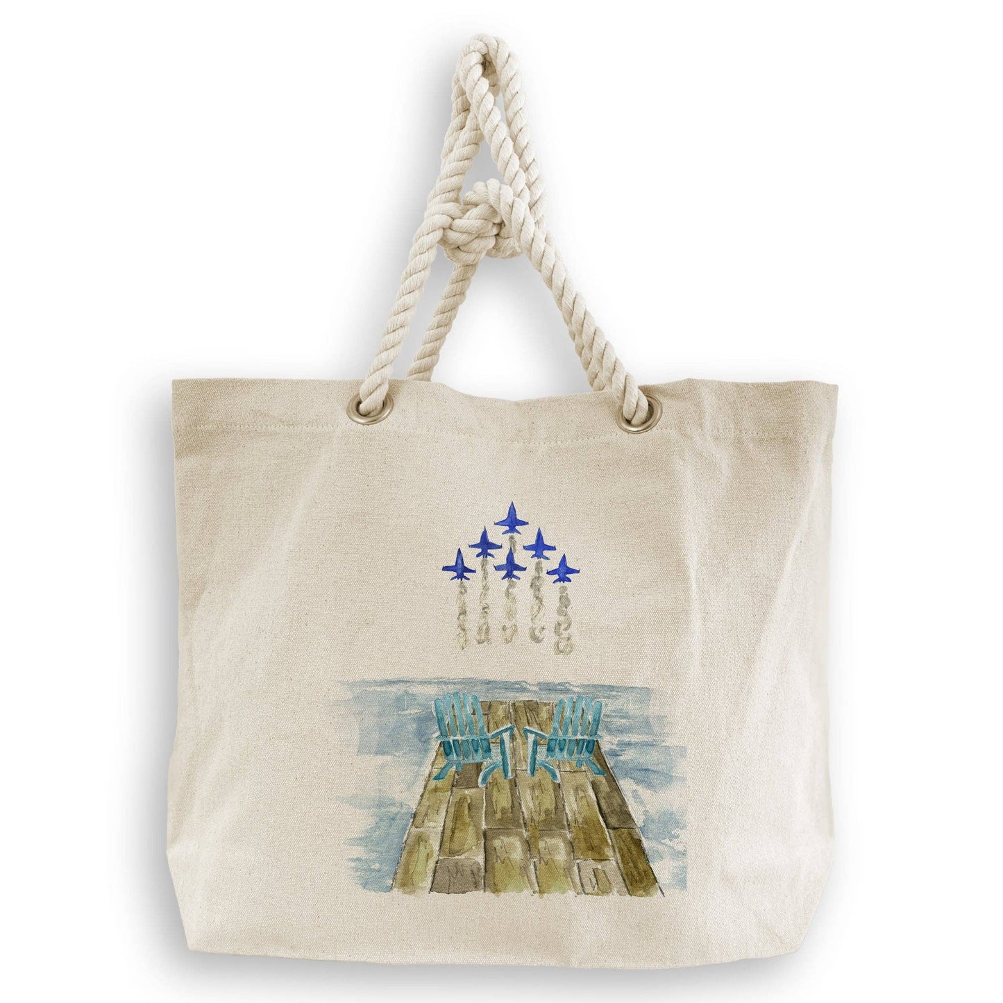 Blue Angels Rope Handle Tote