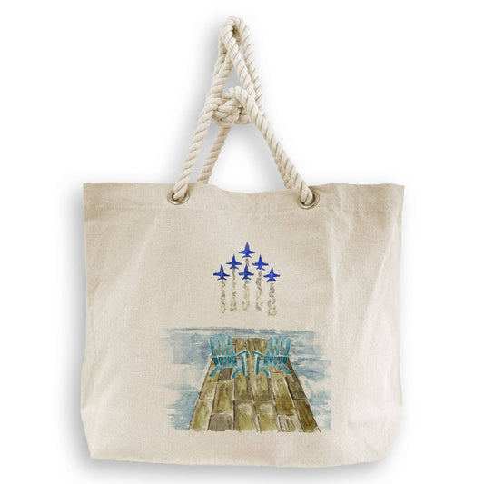 Blue Angels Rope Handle Tote