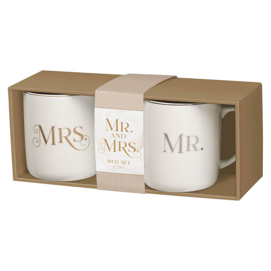 Mr. & Mrs. 2-piece mug set 1 Cor. 13:4