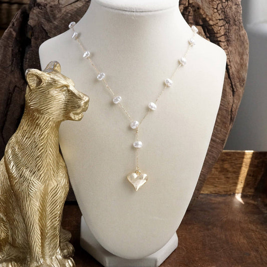 Pearl Lariat Necklace 7723