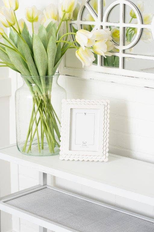 8x10x1 wood scallop photo frame