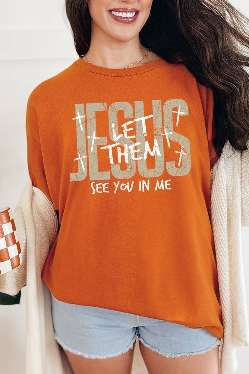 Let Them See You in Me Jesus Graphic Heavy Cotton Tee