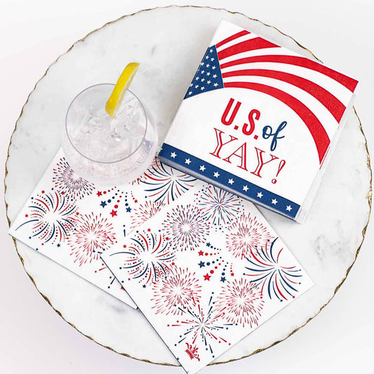 US of Yay-Cocktail Napkins