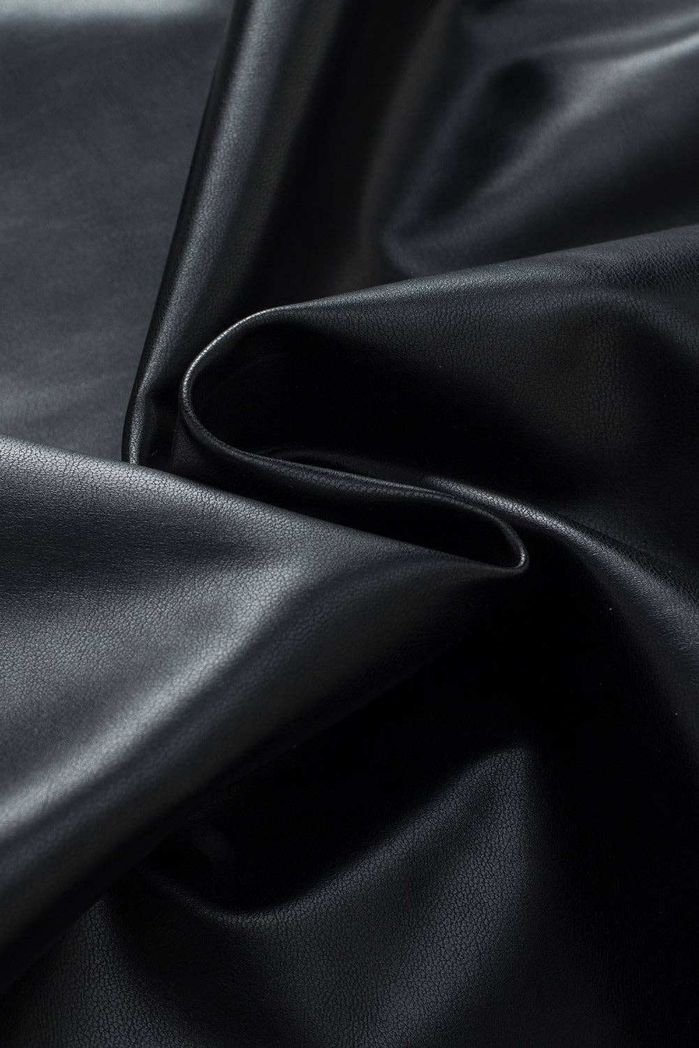 Black Faux Leather Tank