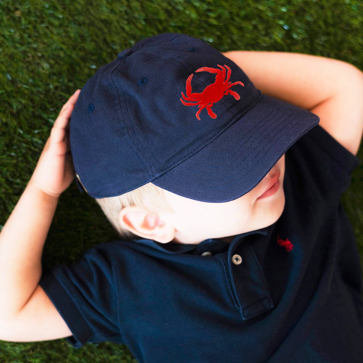 Crab Navy Kids Cap