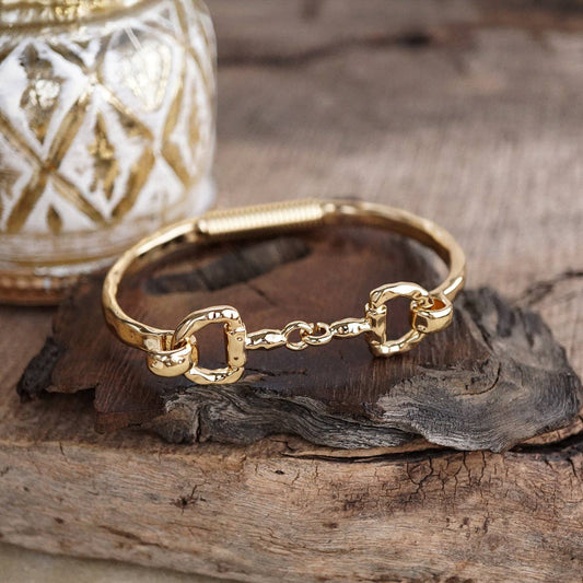 Horse Bit Hinged Bracelet