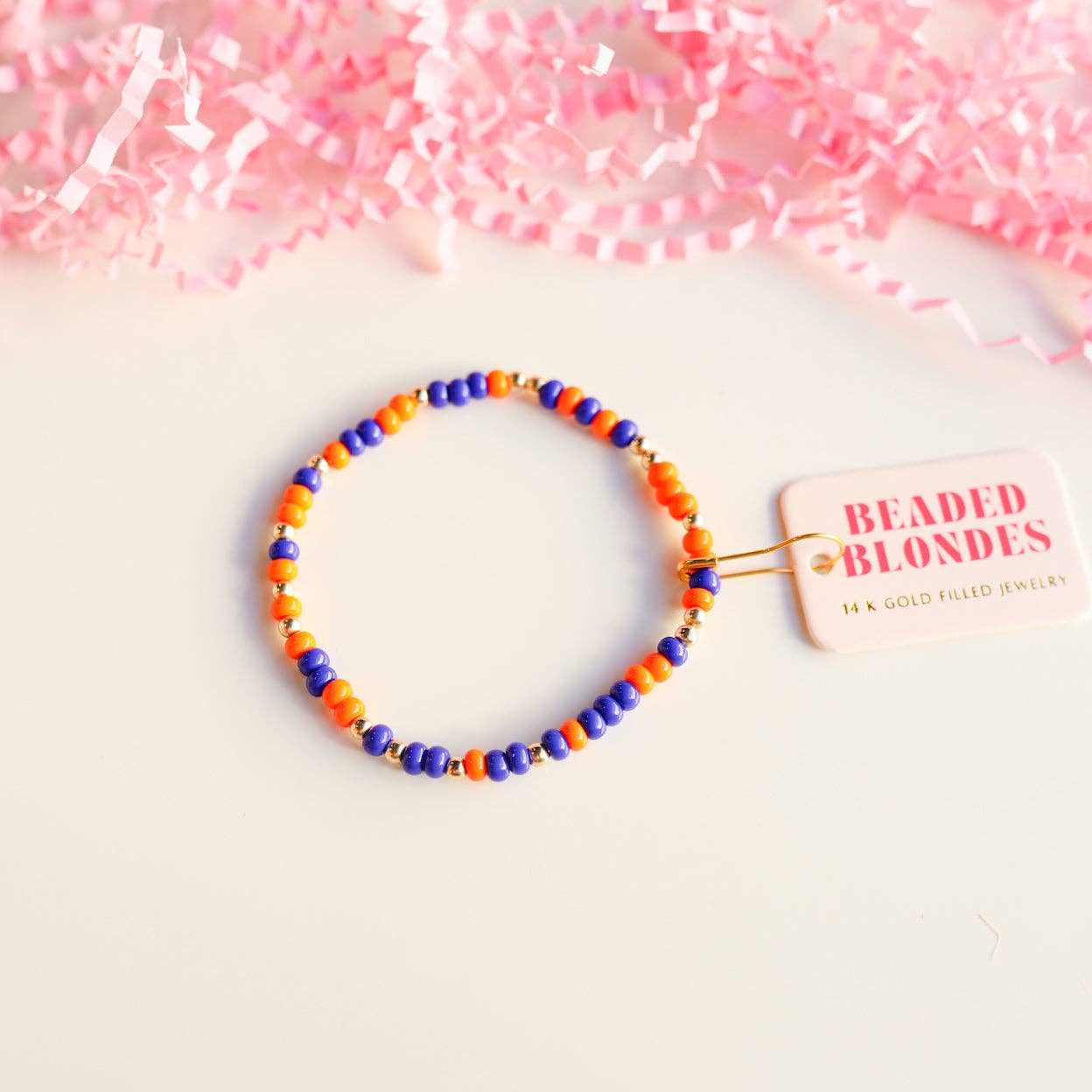 Beaded Blondes Blue & Orange Game Day Sprinkle