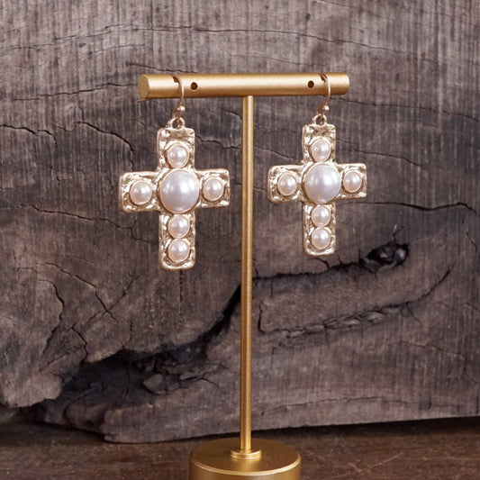 Primitive Cross Earrings 1074