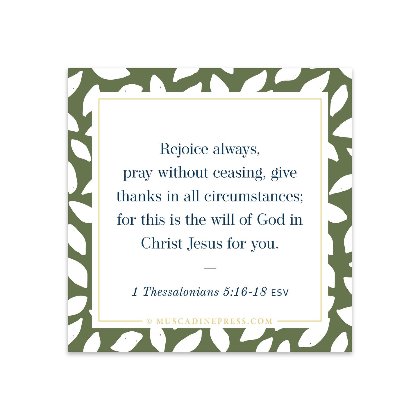 Scripture Mirror Cling, Rejoice Always