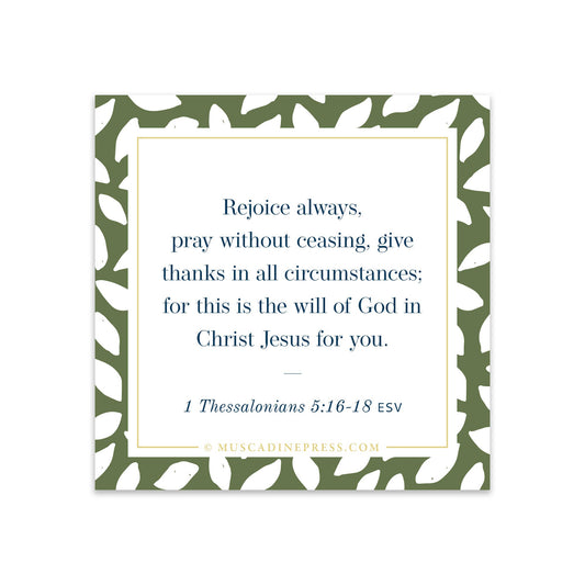 Scripture Mirror Cling, Rejoice Always