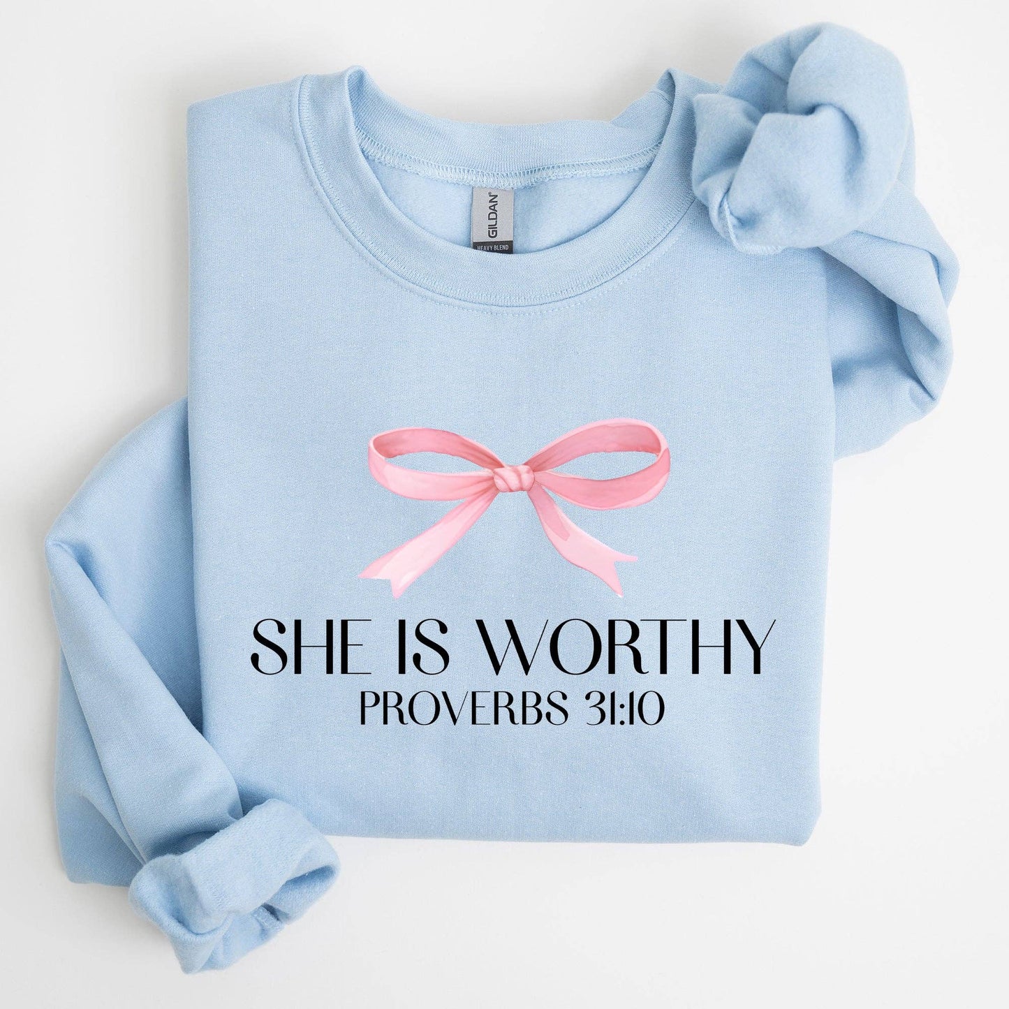 She Is Worthy Sweatshirt