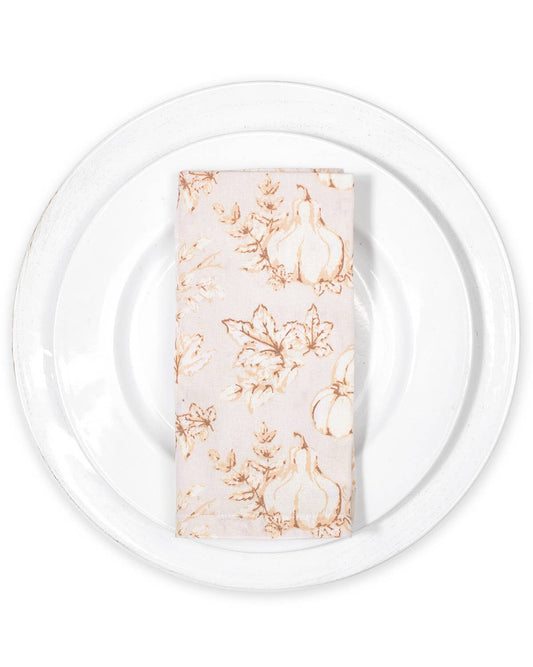 Harvest Toile Napkin   Turtledove/Multi   18x18