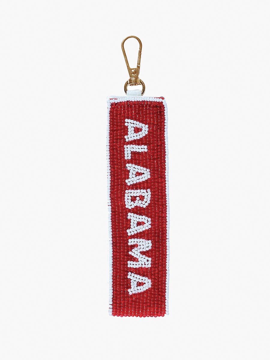 College Football Beaded Wristlet Strap