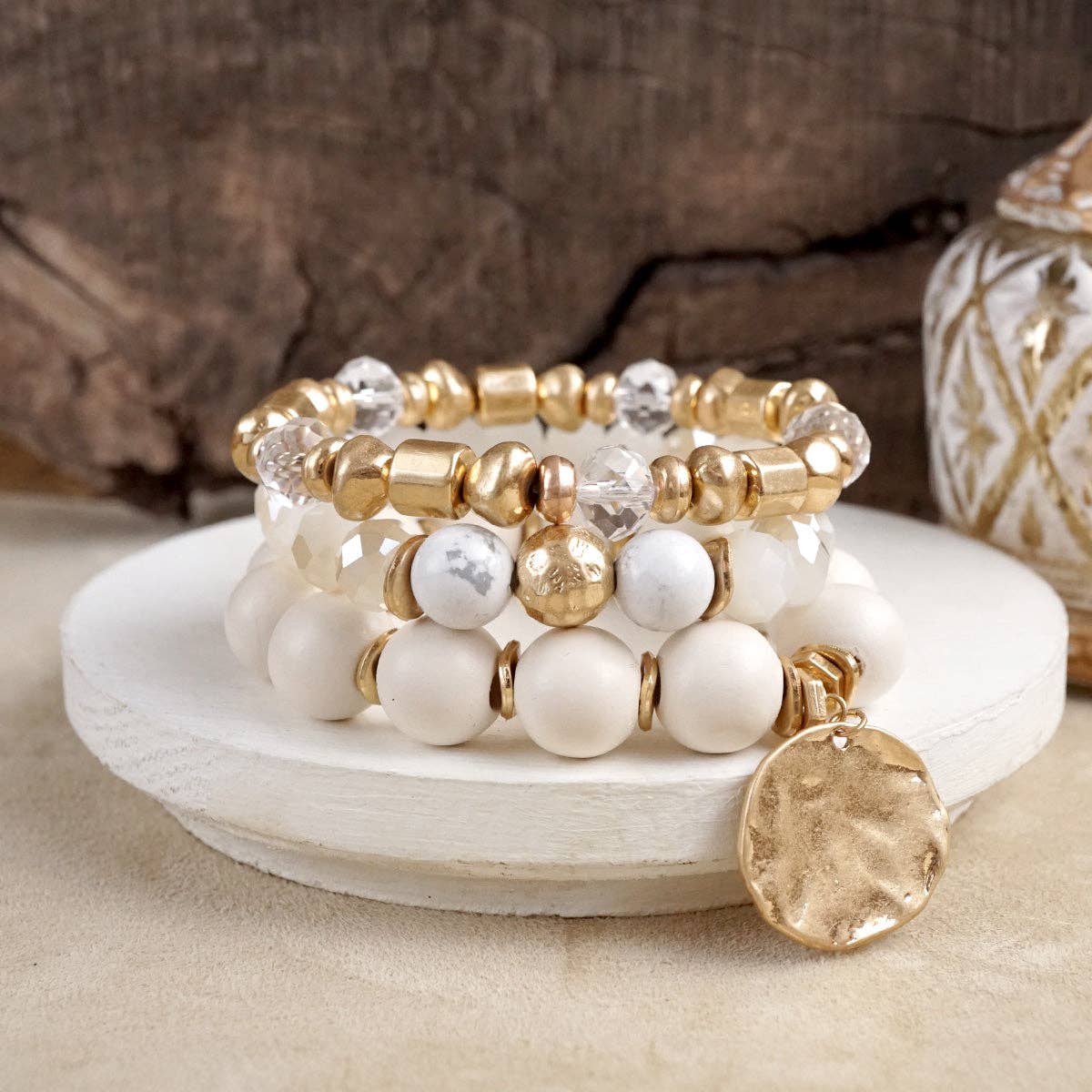 Boho Beads Coin Bracelet