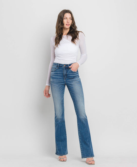 HIGH RISE FULL LENGTH BOOTCUT JEANS F5099