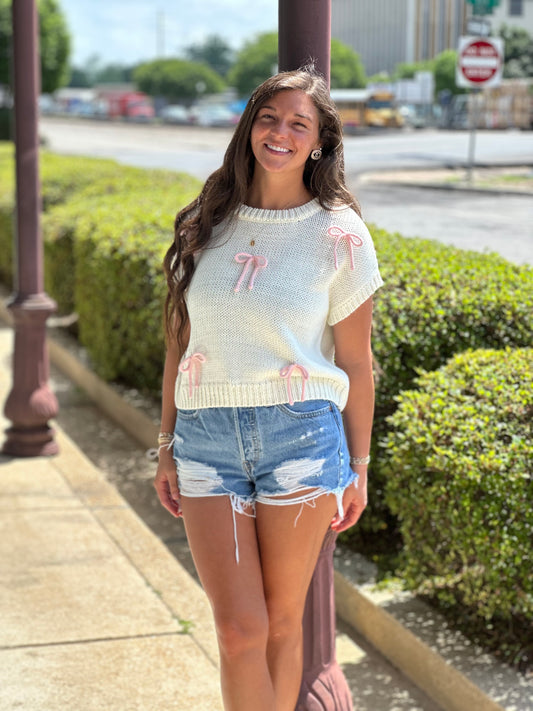 Bow detail "Kylee" top