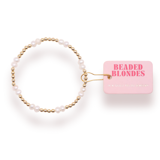 Beaded Blondes Coastal Pearl Bracelet