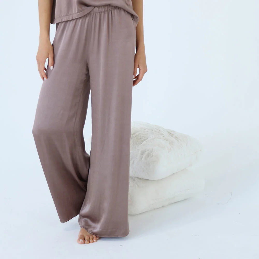 PJ Harlow "Mo-Satin" Palazzo Pant