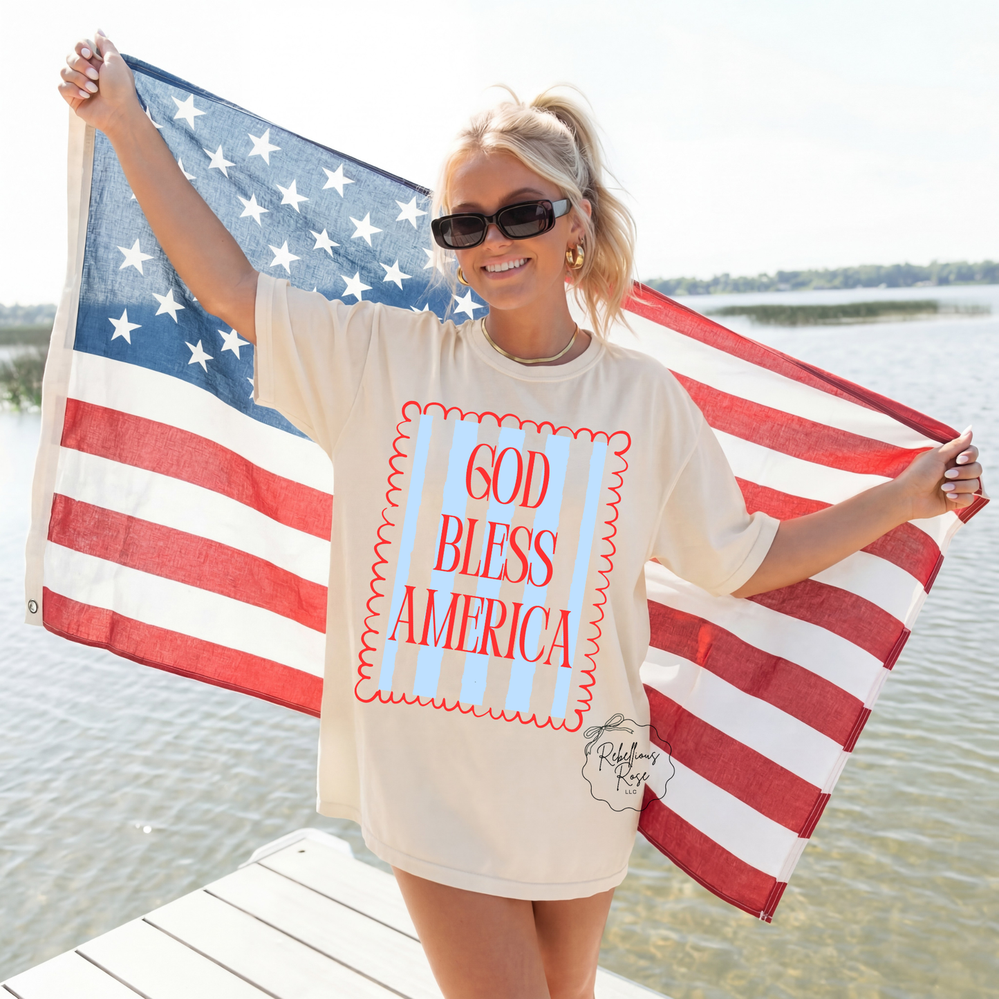 God Bless America Graphic T-shirt