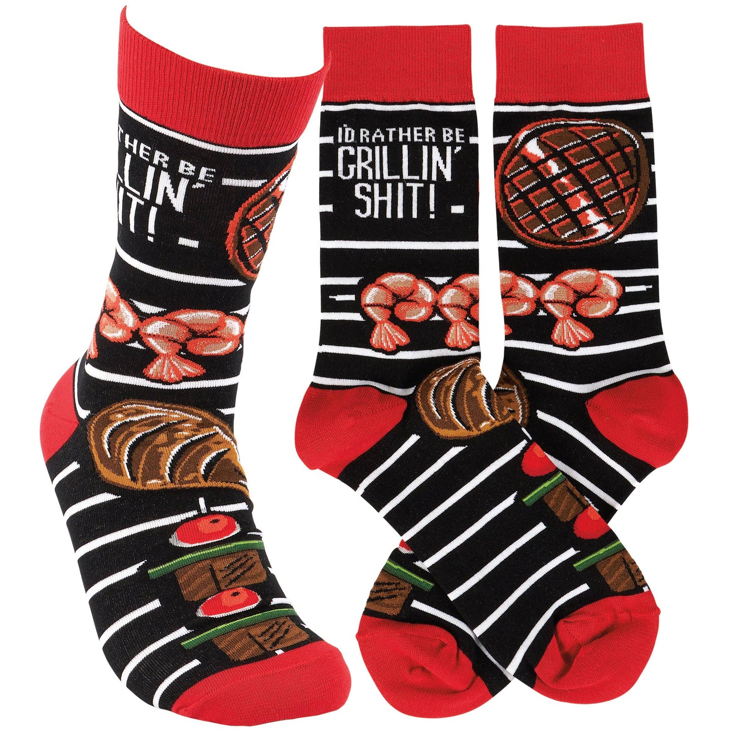 I'd Rather Be Grillin' Socks