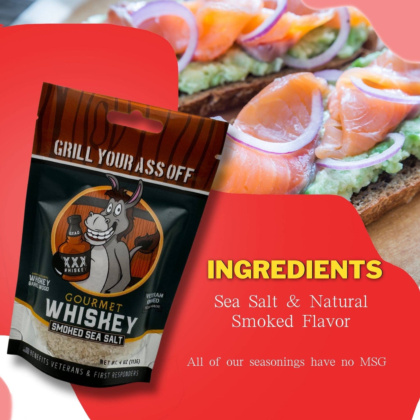 Grill Your Ass Off Whiskey Smoked Sea Salt