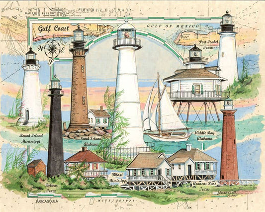 Lighthouses of the Gulf of Mexico Puzzle