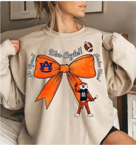 AUBURN Coquette Bow Sweatshirt