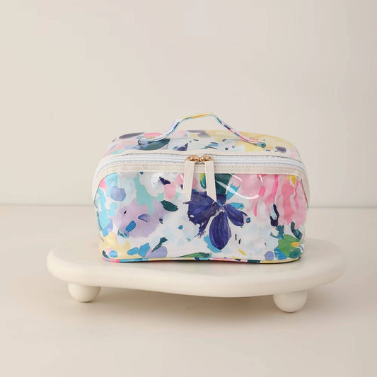 Sunset Meadow Waterproof Cosmetic Make Up Bag