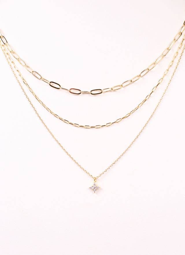 Gabel Layered Necklace GOLD