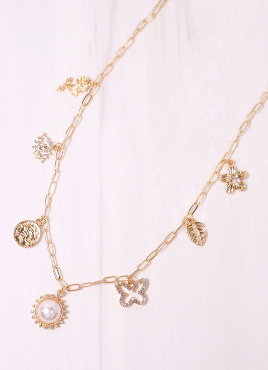 Kinney Charm Necklace GOLD