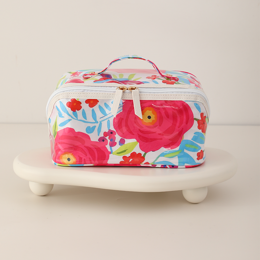 Tropical Escape Waterproof Cosmetic Make Up Bag