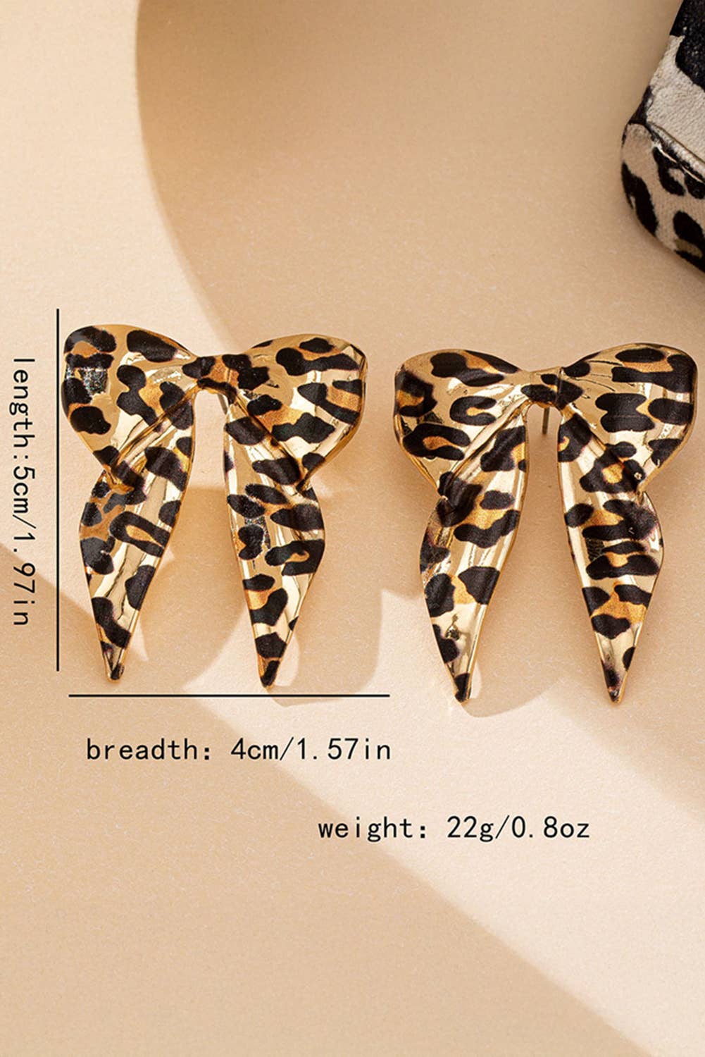 Wild Leopard Bow Knot Earrings