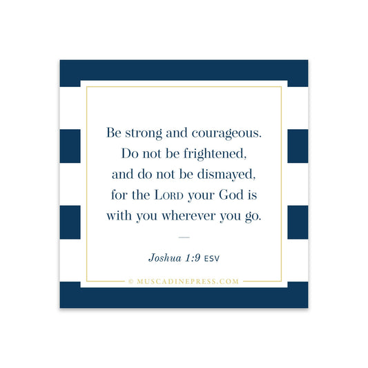 Scripture Mirror Cling, Be Strong and Courageous