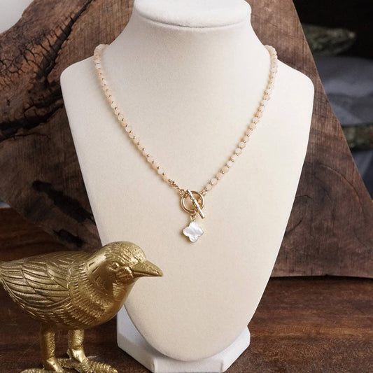 Mother of Pearl Clover Pendant 1022
