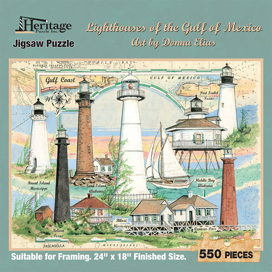 Lighthouses of the Gulf of Mexico Puzzle