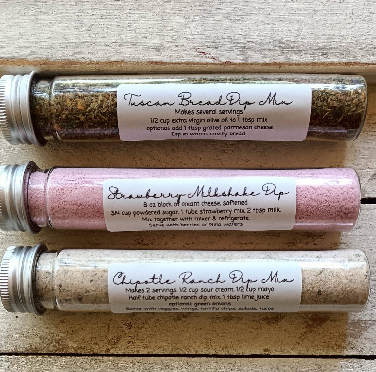 Sweet & Savory Dip Mixes ~ 3 Flavors