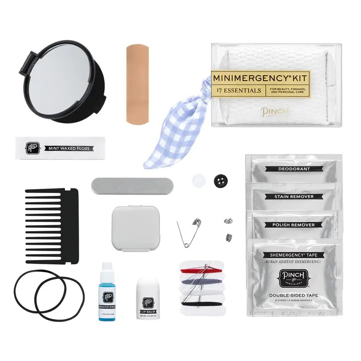 Gingham Scarf Minimergency Kit