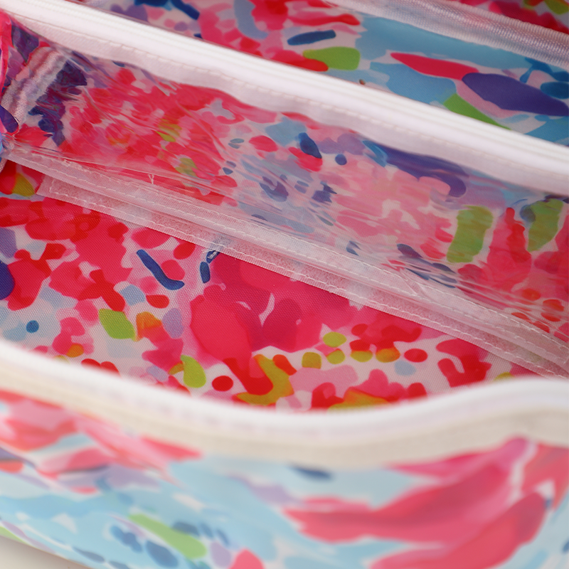 Tropical Escape Waterproof Cosmetic Make Up Bag