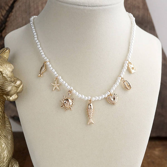 Salt & Sun – Coastal Charm Pearl Necklace