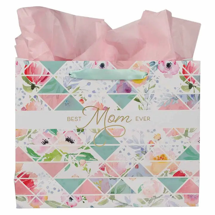 Best Mom Ever Pastel Gift Bag