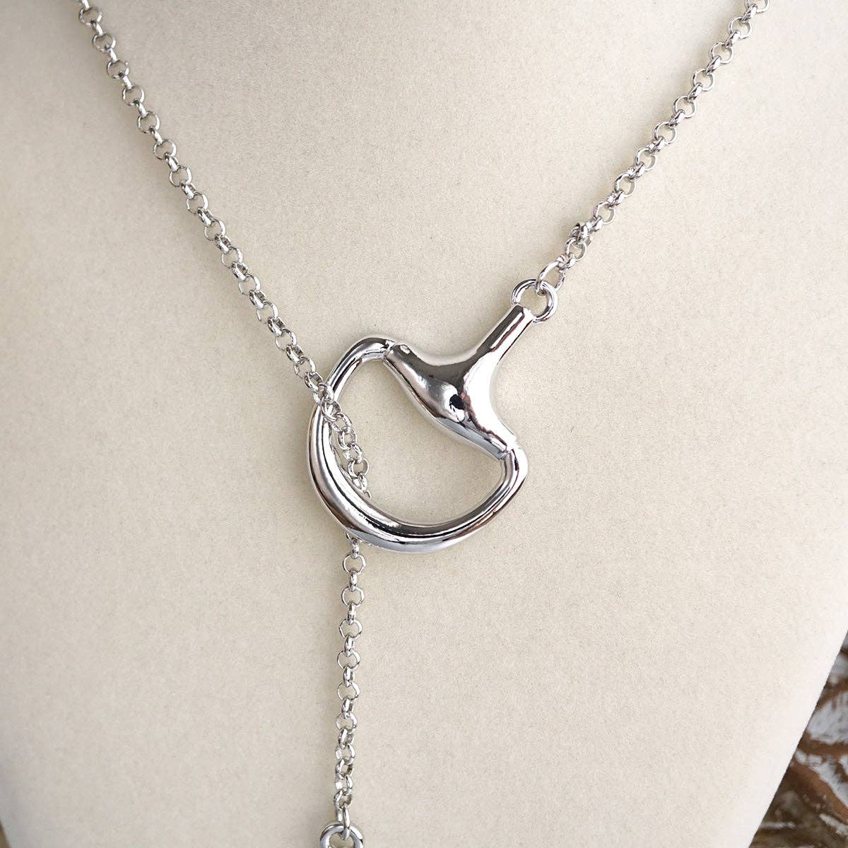 Rider’s Link – Adjustable Horse Bit Lariat Necklace
