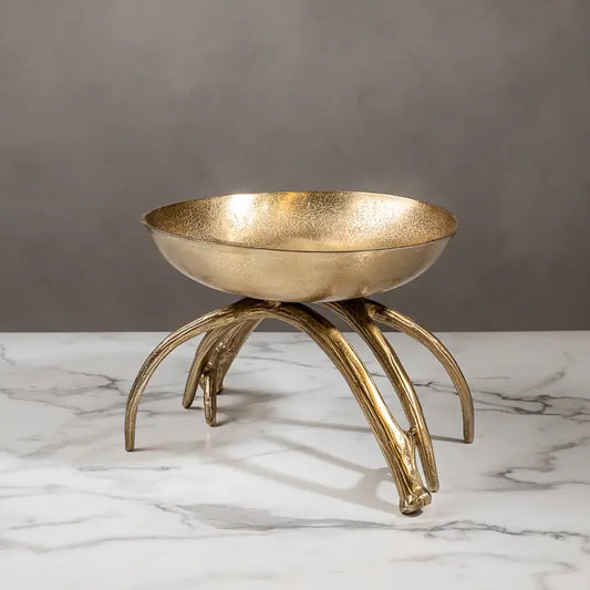 Antler Stand Gold Bowl