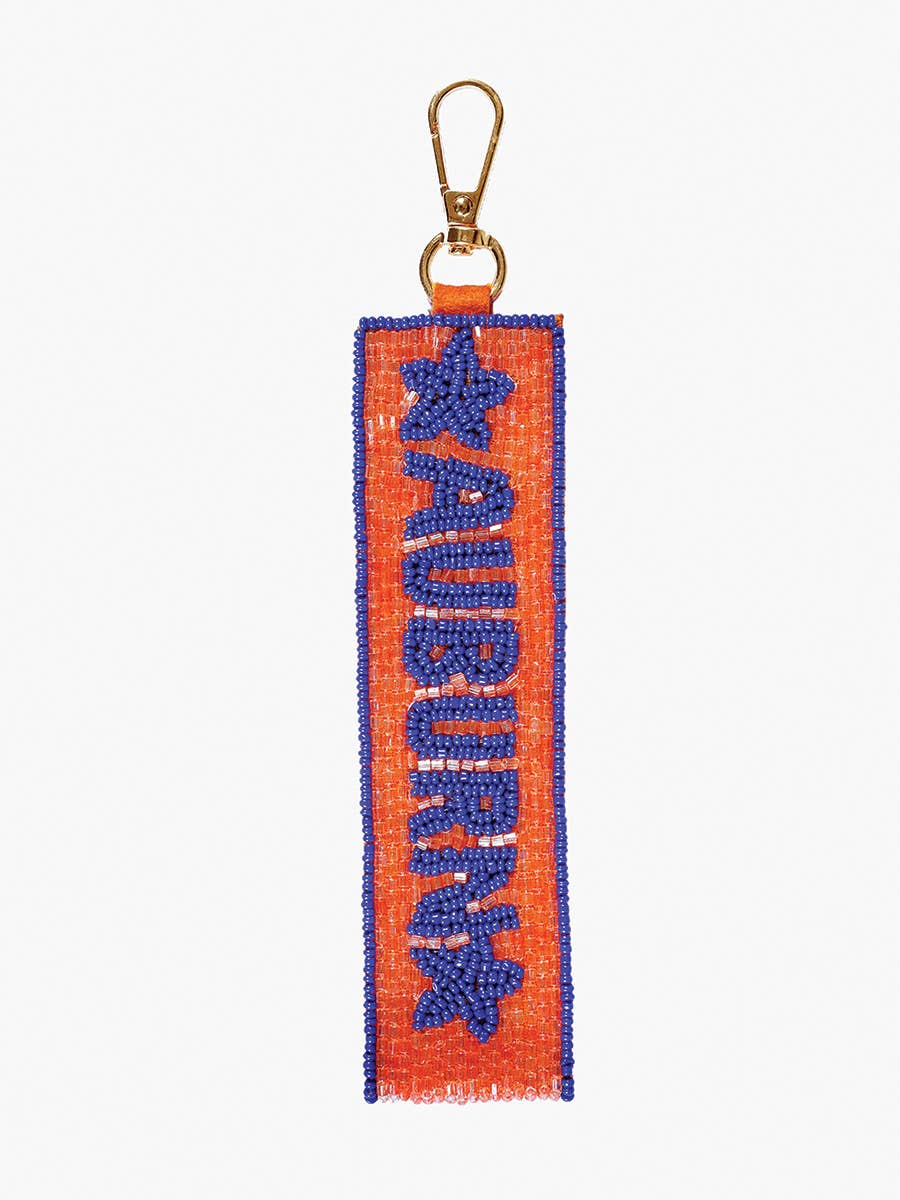 College Football Beaded Wristlet Strap