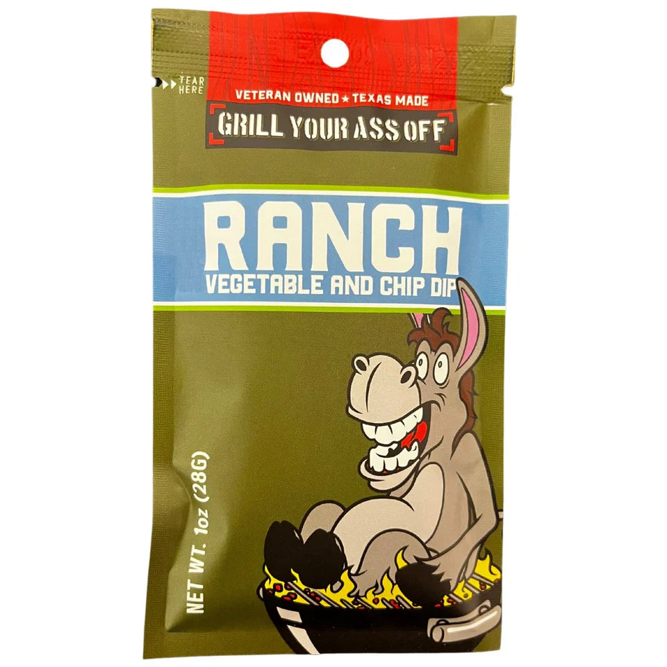 Grill Your Ass Off-Ranch Veg & Chip Dip