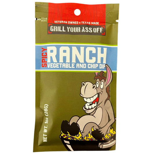 Grill Your Ass Off-Spicy Ranch Veg & Chip Dip