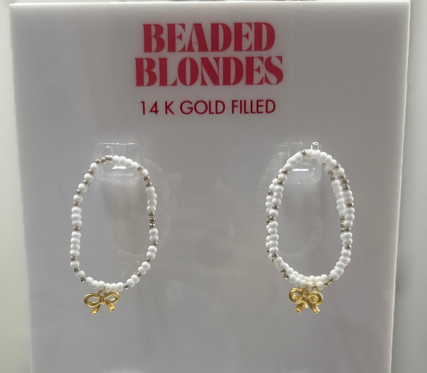 Beaded Blondes KIDS Gold Bow Charm Sprinkle